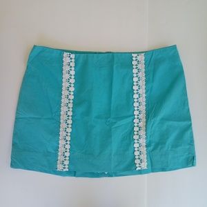 Lilly Pulitzer Blue Skort Size 12